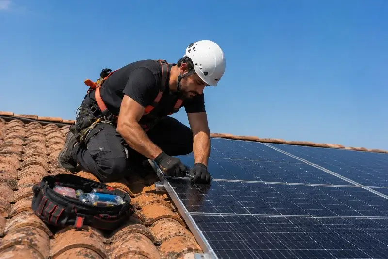Maintenance et monitoring de panneaux solaires à Jeumont