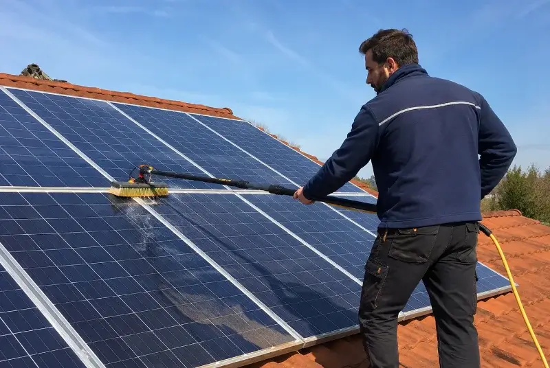 Nettoyage et entretien de panneaux solaires à Jeumont